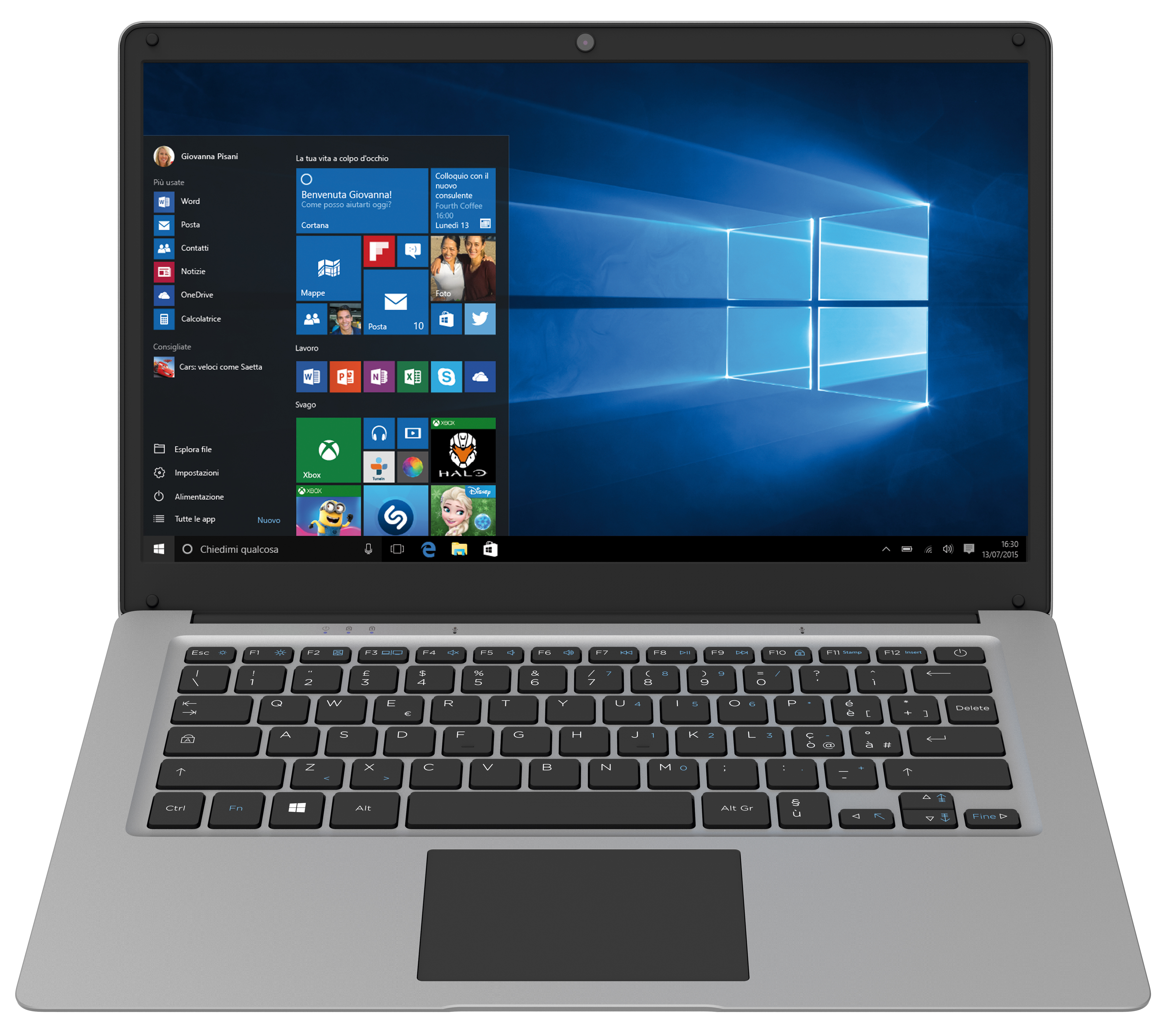 Mediacom SmartBook 144 Intel Atom&reg; x5-Z8350 Computer portatile 35,6 cm (14") Full HD 4 GB 32 GB Flash Wi-Fi 4 (802.11n) Windows 10 Home Grigio