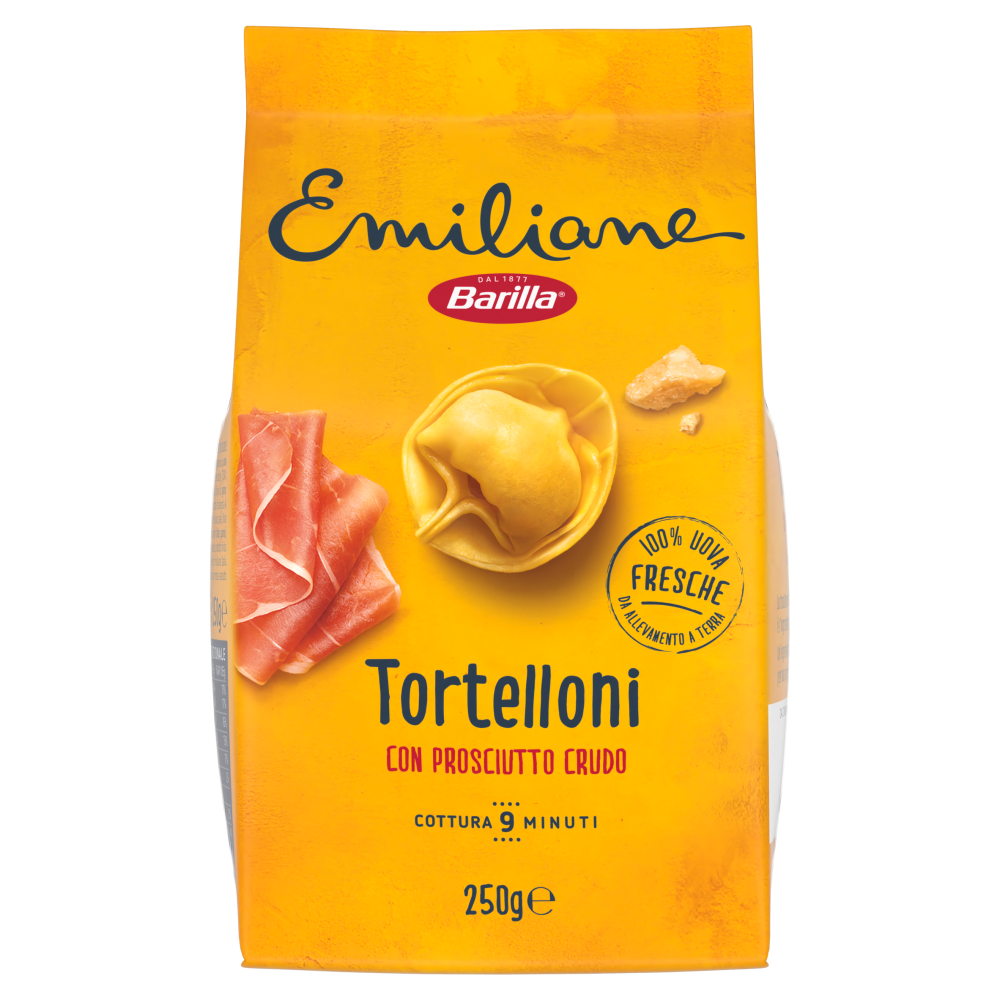 Barilla Emiliane Tortelloni con Prosciutto Crudo e Parmigiano Reggiano 250 g