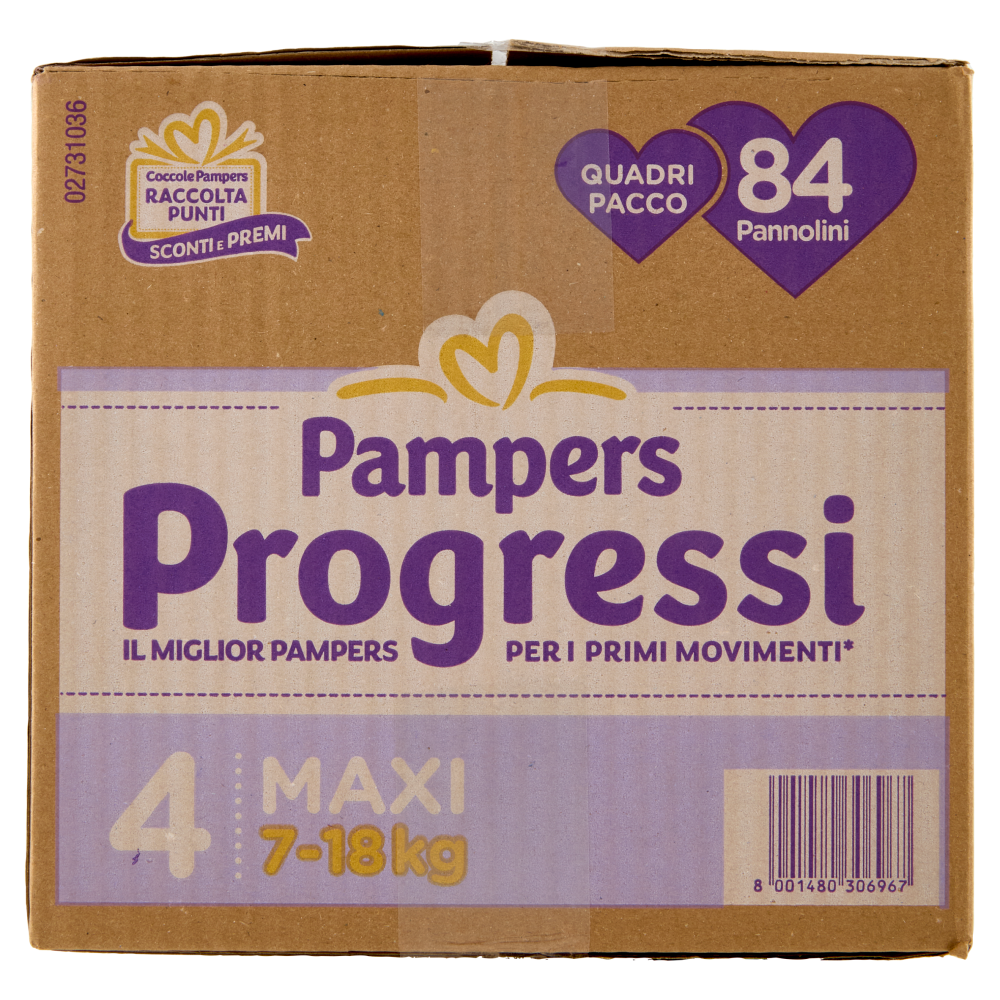 Pampers Progressi Maxi 84 pz