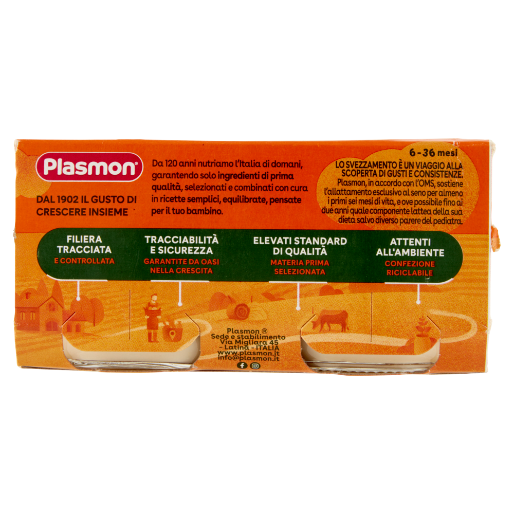Plasmon Omogeneizzato Spigola con patate 2 x 80 g