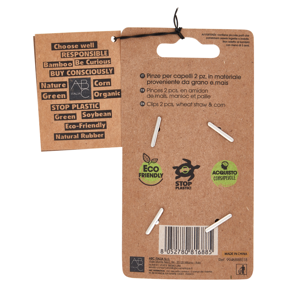 Franck Provost grano & amido di mais Pinze per capelli 2 pz