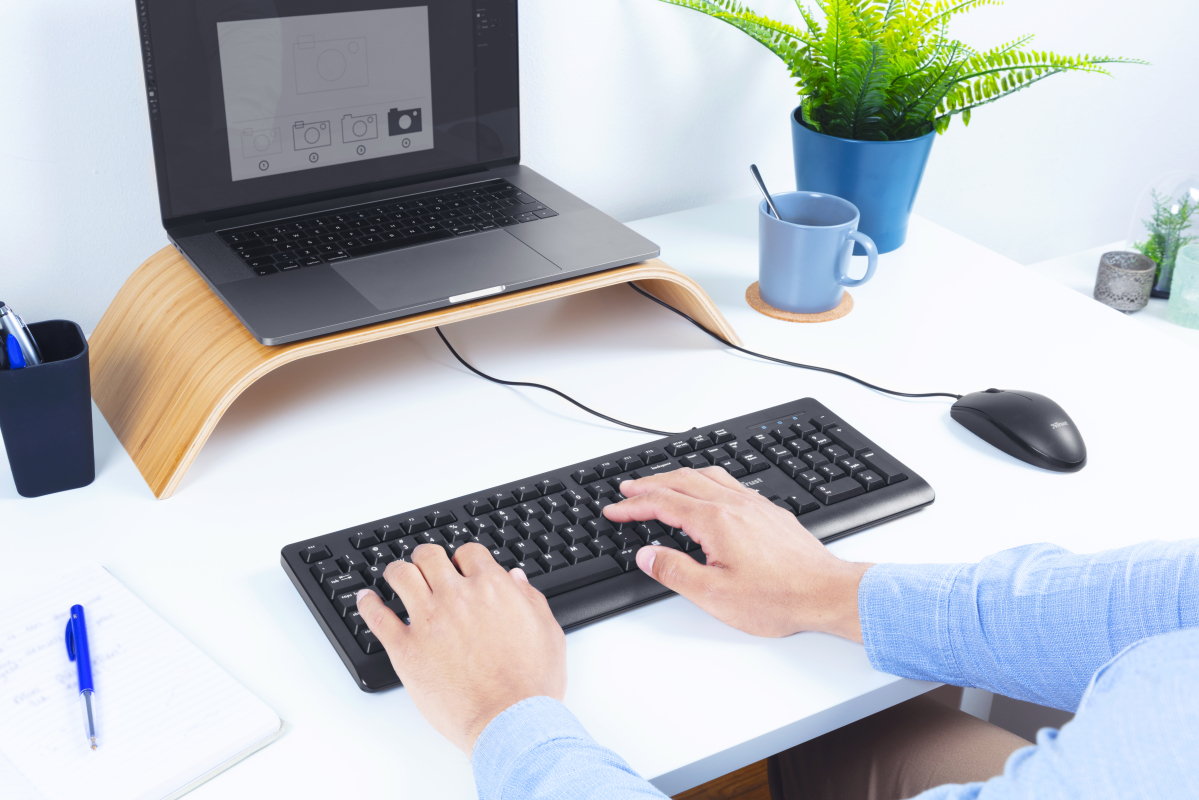 Trust Primo tastiera Universale USB AZERTY Belga Nero