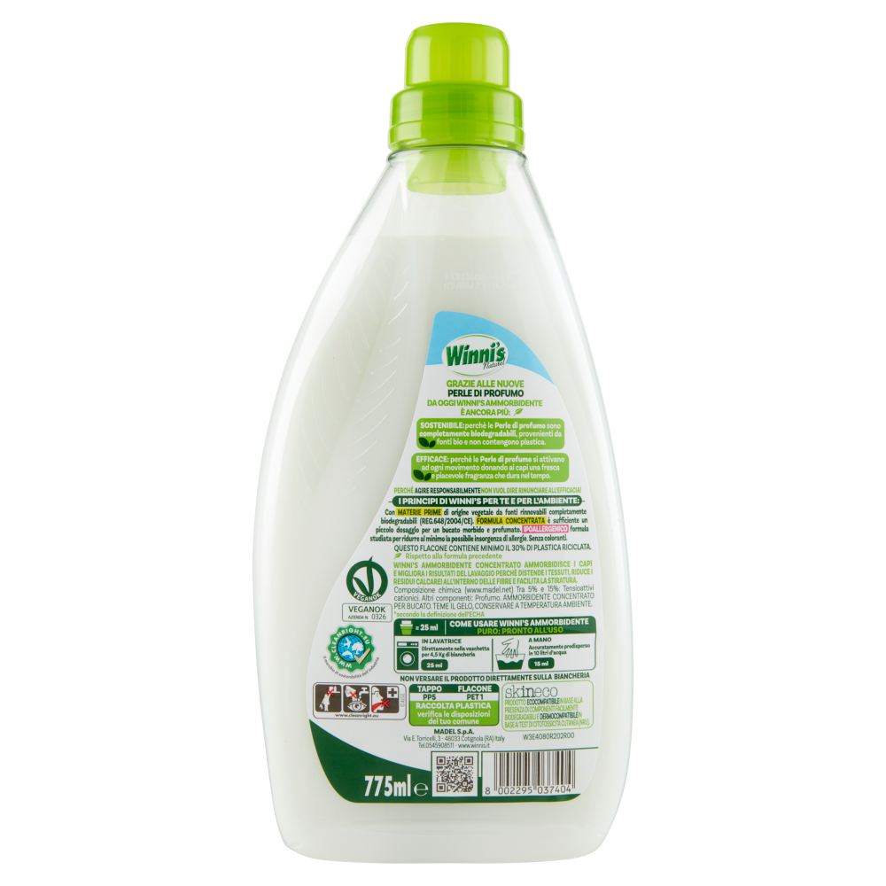 Winni's Naturel Ammorbidente Concentrato Fiori Bianchi 31 Lavaggi 775 ml