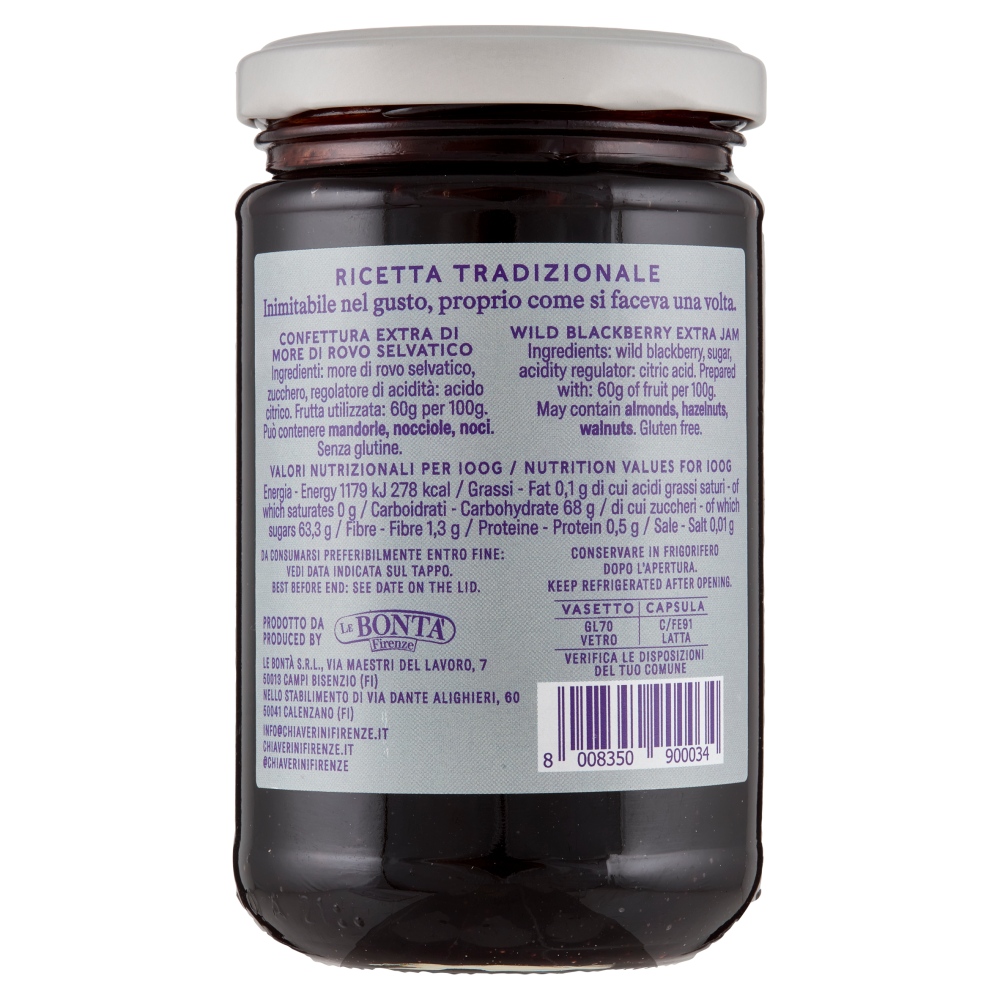 F.lli Chiaverini & C. Confettura Extra More di Rovo Selvatico 370 g