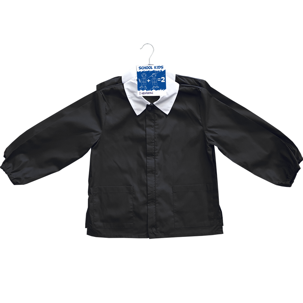 School Kids Confezione 2 Casacche Scuola Nero Mis 6/7 Anni