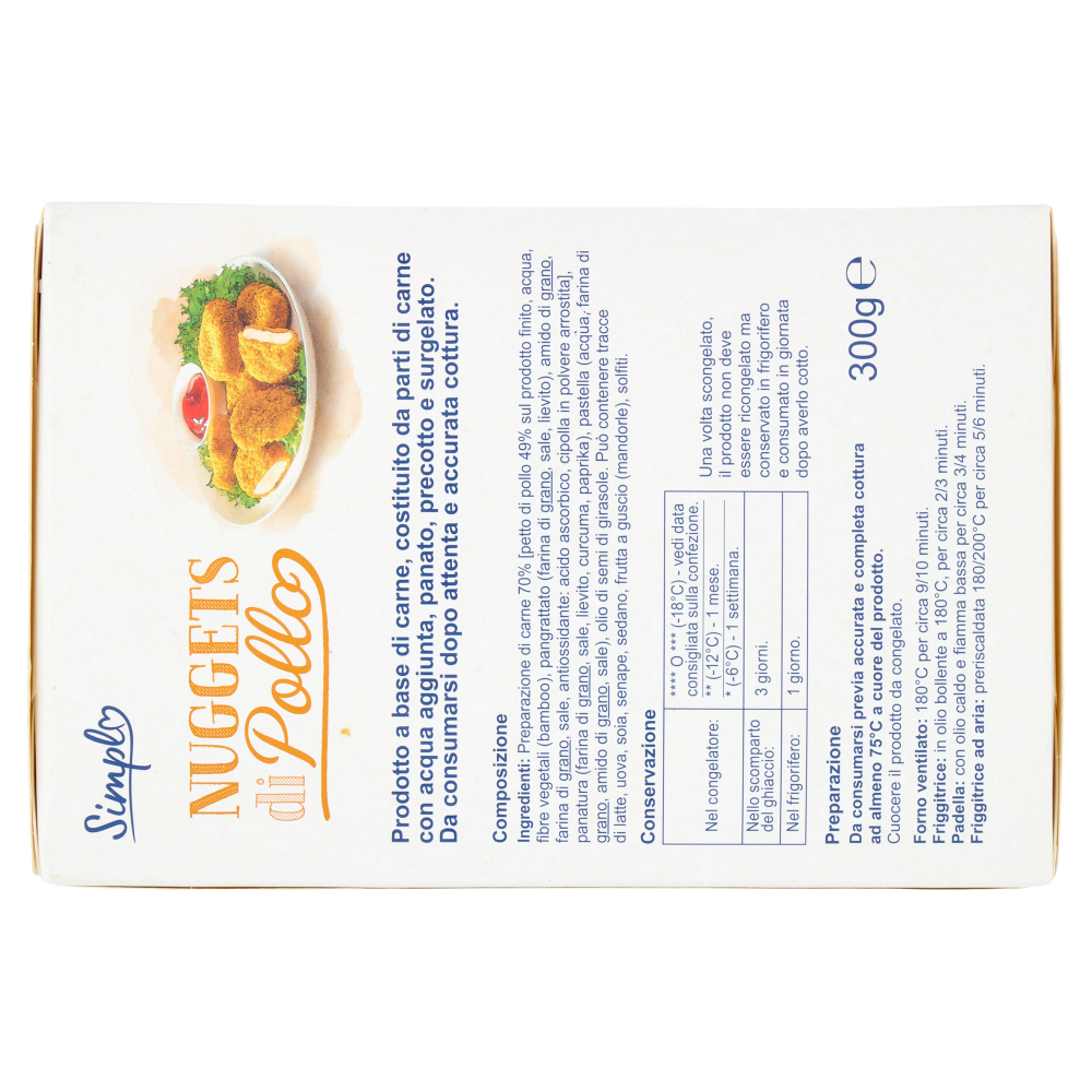 Simpl Nuggets di Pollo Surgelati 300 g