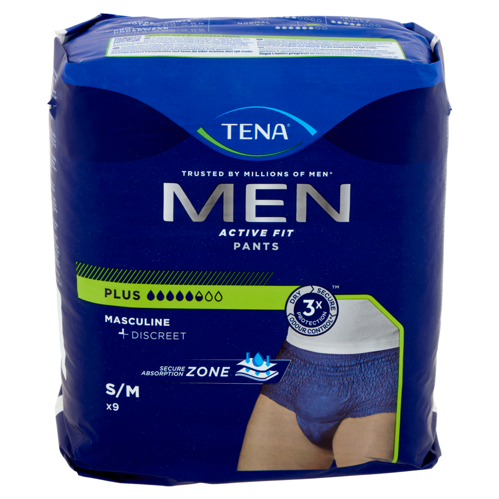 Tena Men Active Fit Pants Plus S/M 9 pz