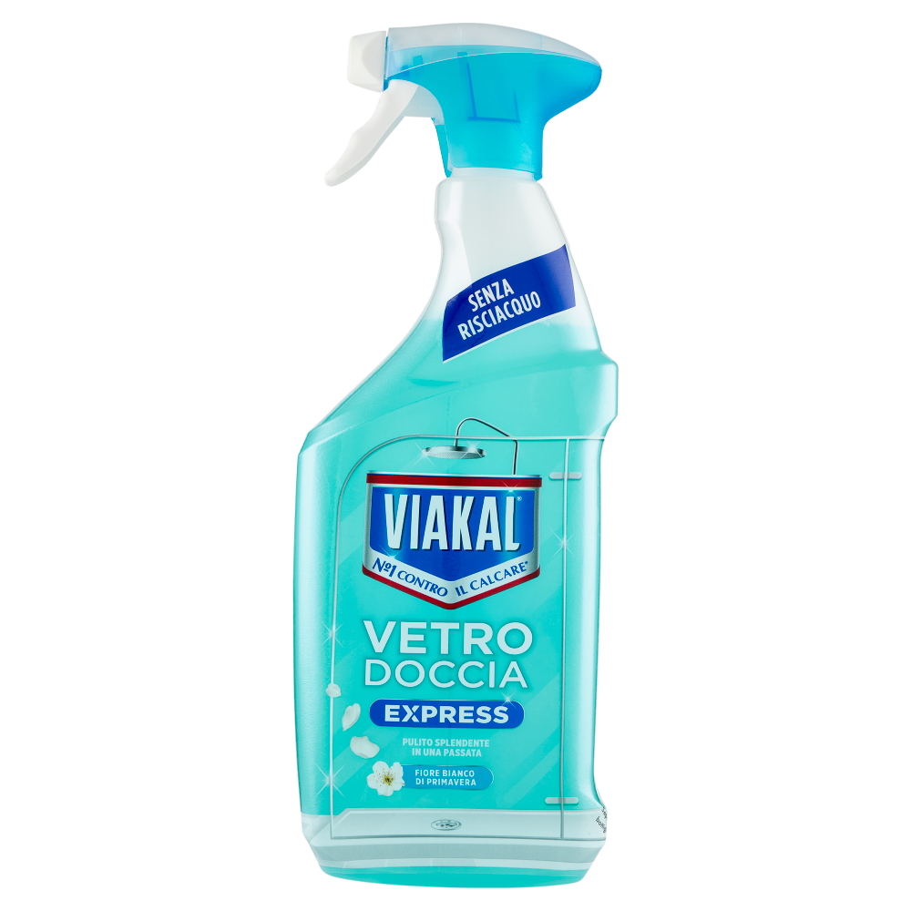Viakal Vetro Doccia Express Fiore Bianco di Primavera 720 ml