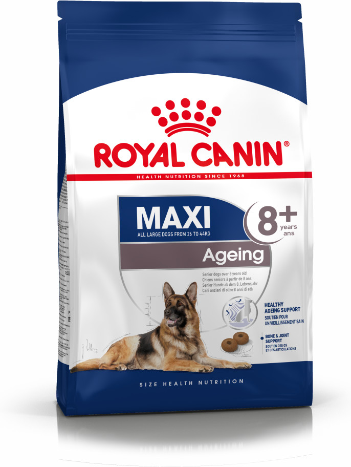 Royal Canin Maxi Ageing 8+ 3 kg Adulto Granturco, Trinciapollo