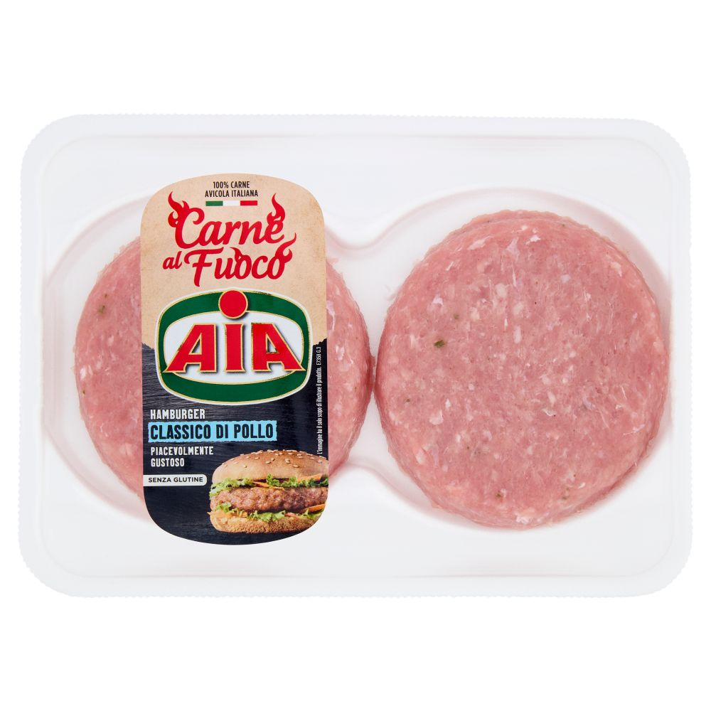 Aia Carne al Fuoco Hamburger Classico di Pollo 0,200 kg