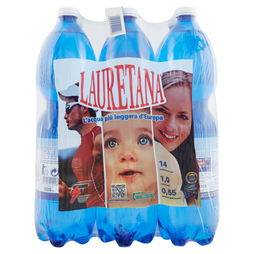 Lauretana naturale 6 x 1500 ml