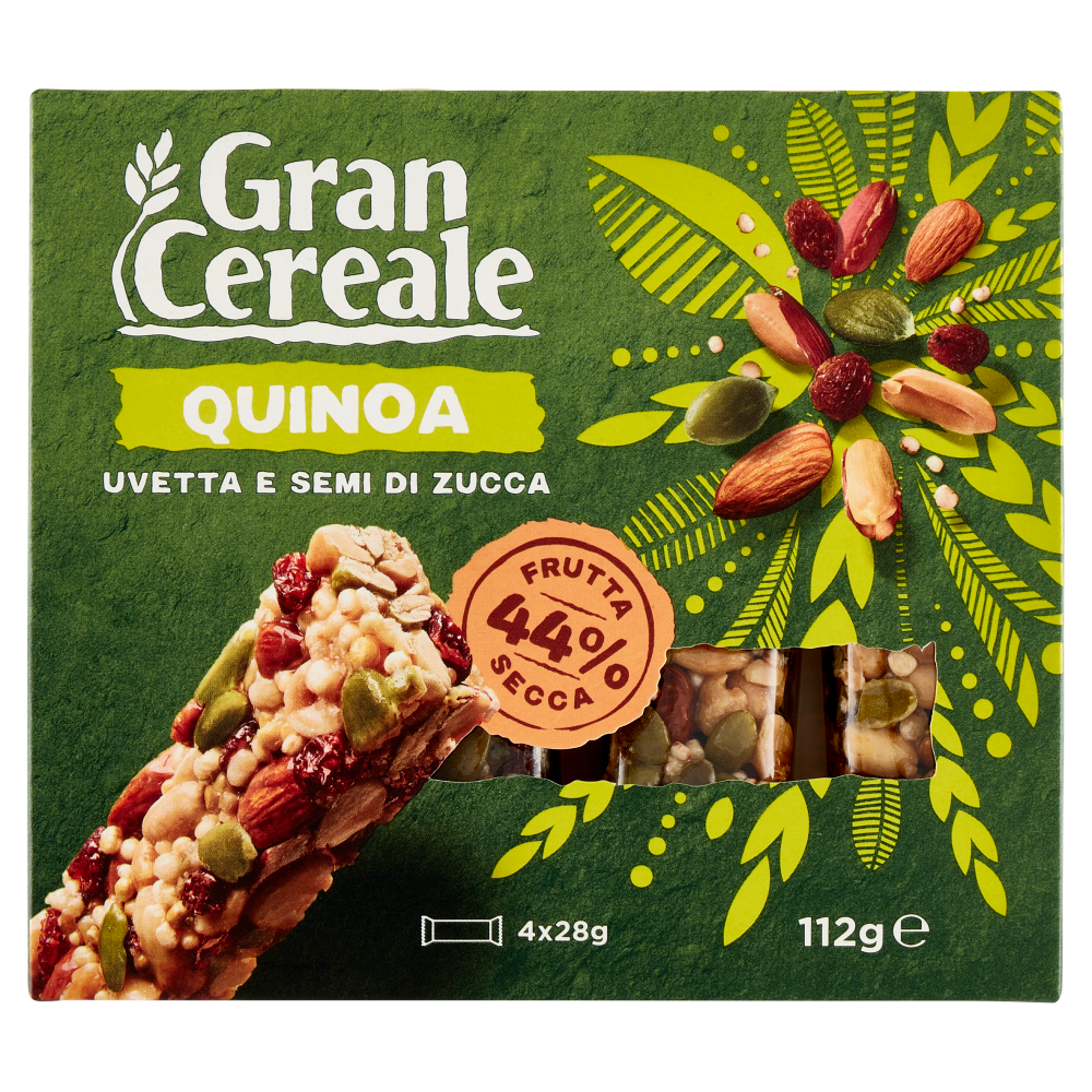 Grancereale Barrette frutta secca quinoa 112g