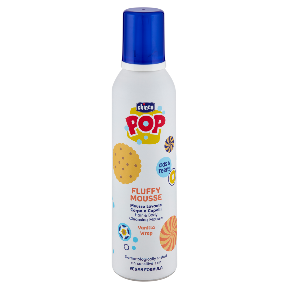 Chicco Pop Fluffy Mousse Lavante Corpo e Capelli Vanilla 200 mL