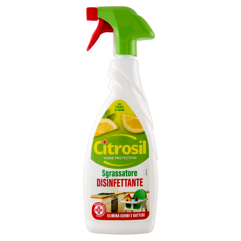 Citrosil Home Protection Sgrassatore Disinfettante con Essenze di Limone 650 ml