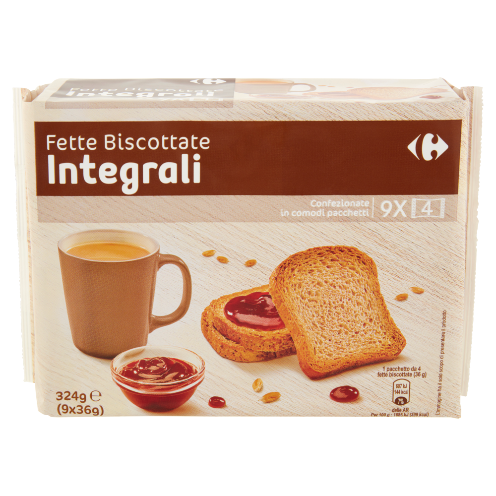 Carrefour Fette Biscottate Integrali 9 x 36 g