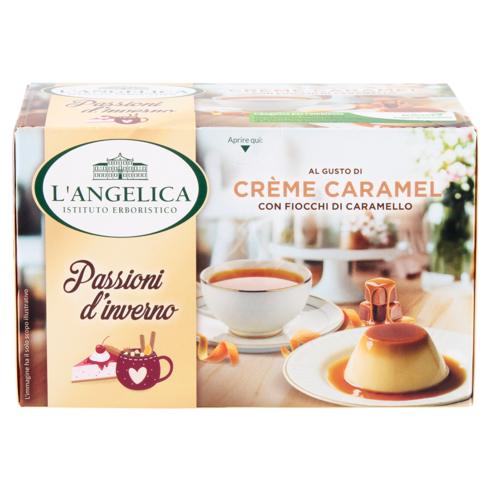 L'Angelica Passioni d'inverno al Gusto di Cr&egrave;me Caramel 15 Filtri 30 g