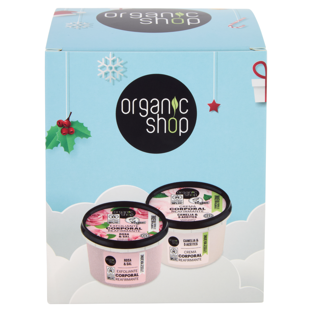 organic shop Scrub Corpo Rosa & Sale 250 ml + Crema Corpo Camelia & 5 Oli 250 ml