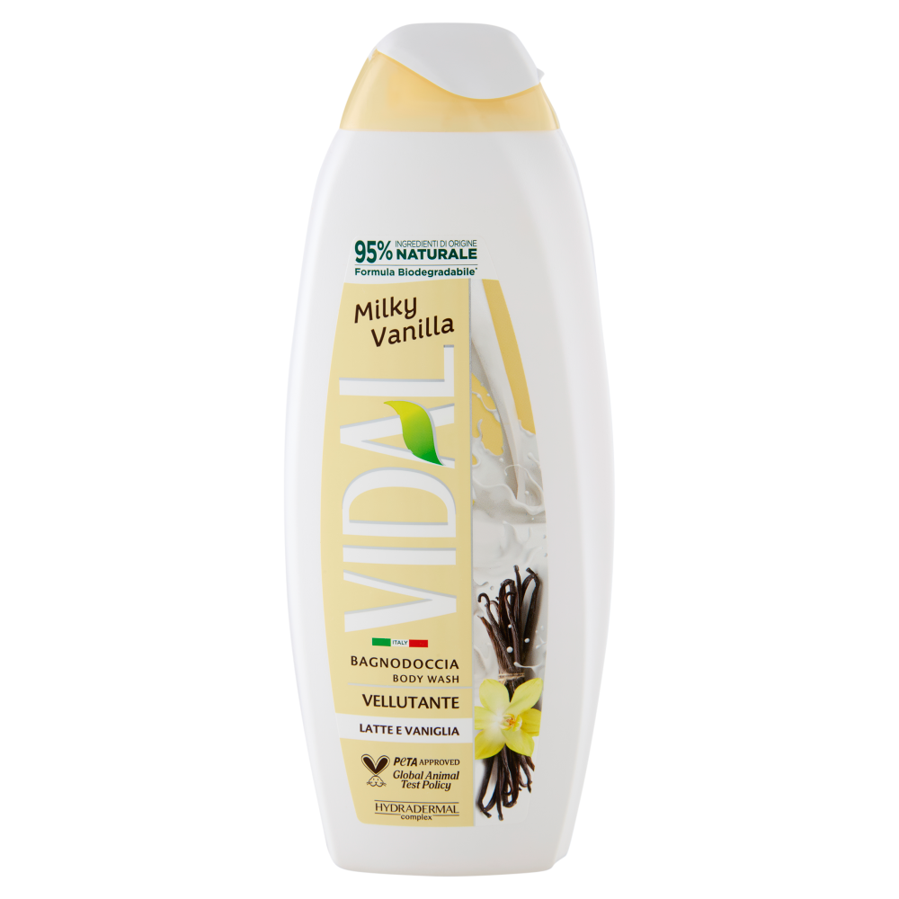 Vidal Milky Vanilla Bagnodoccia Vellutante Latte e Vaniglia 600 ml