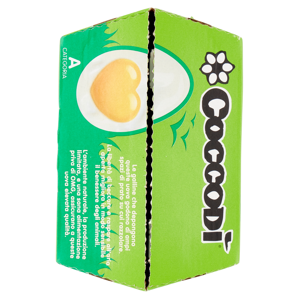 Coccodì Free 6 Uova Fresche da allevamento all'Aperto 350 g