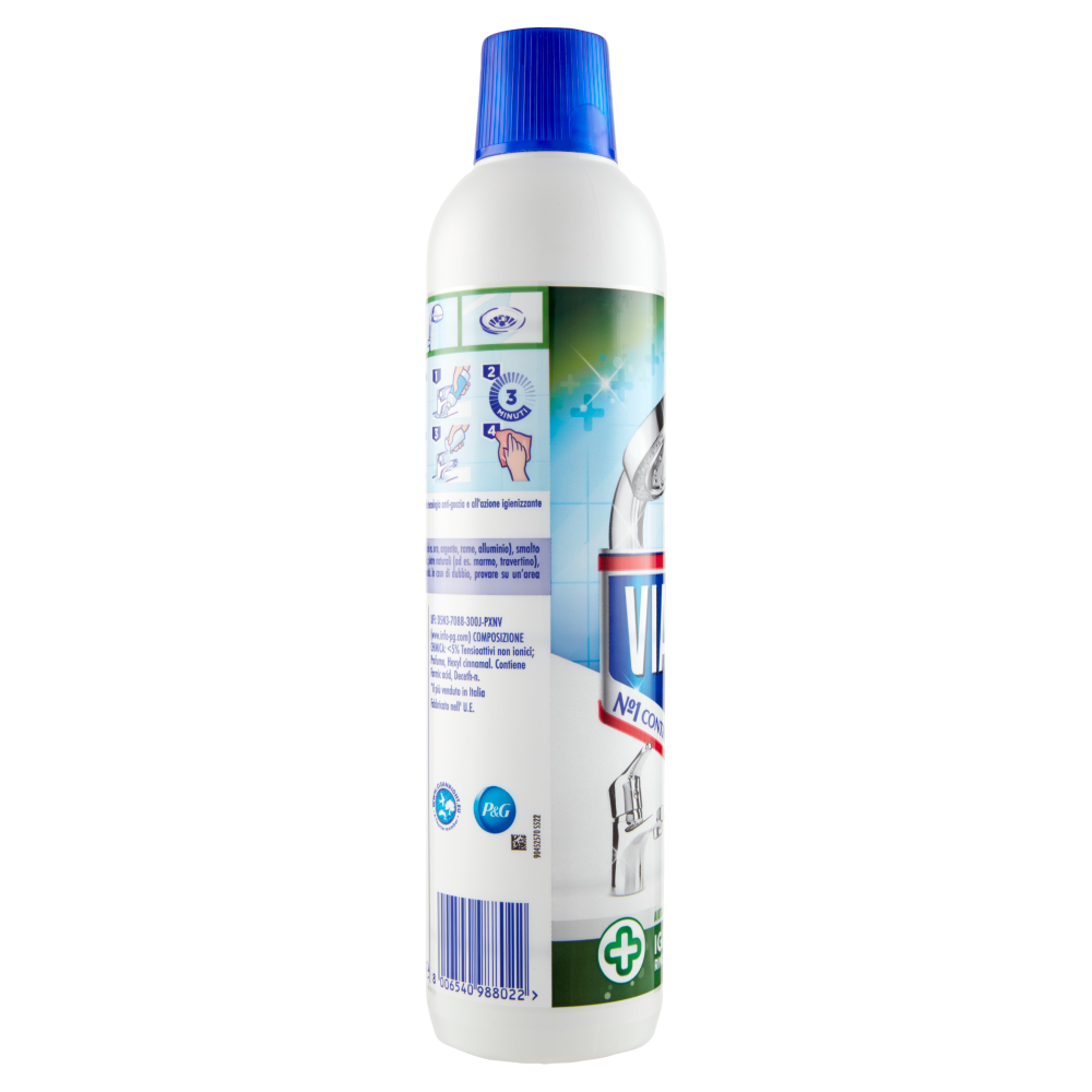 Viakal Detersivo Anticalcare Bagno e Cucina Igienizzante Liquido 720 ml