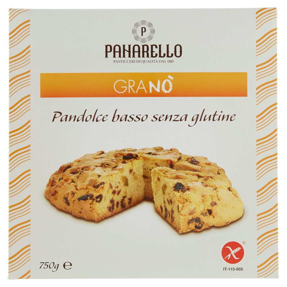 Panarello Gran&ograve; Pandolce basso senza glutine 750 g