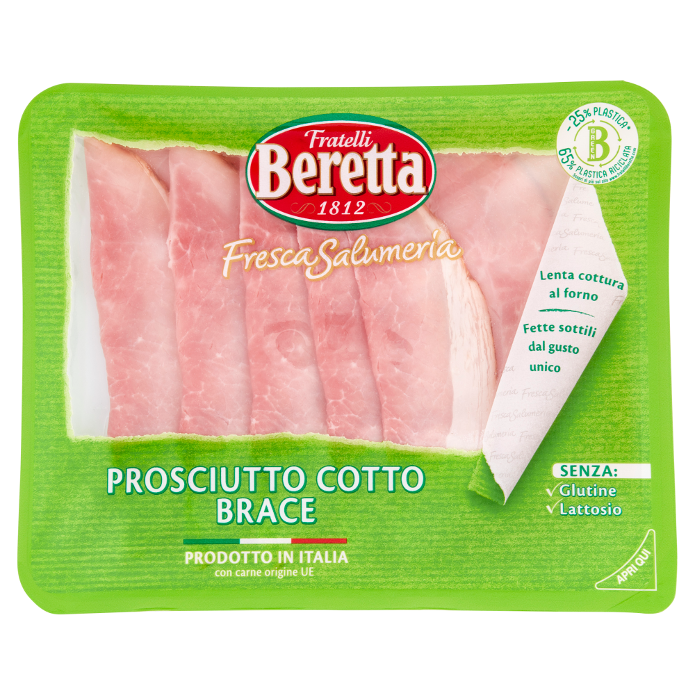 Fratelli Beretta Fresca Salumeria Prosciutto Cotto Brace 120 g