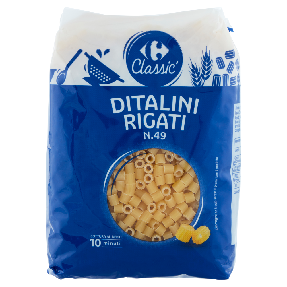 Carrefour Classic Ditalini Rigati N.49 500 g