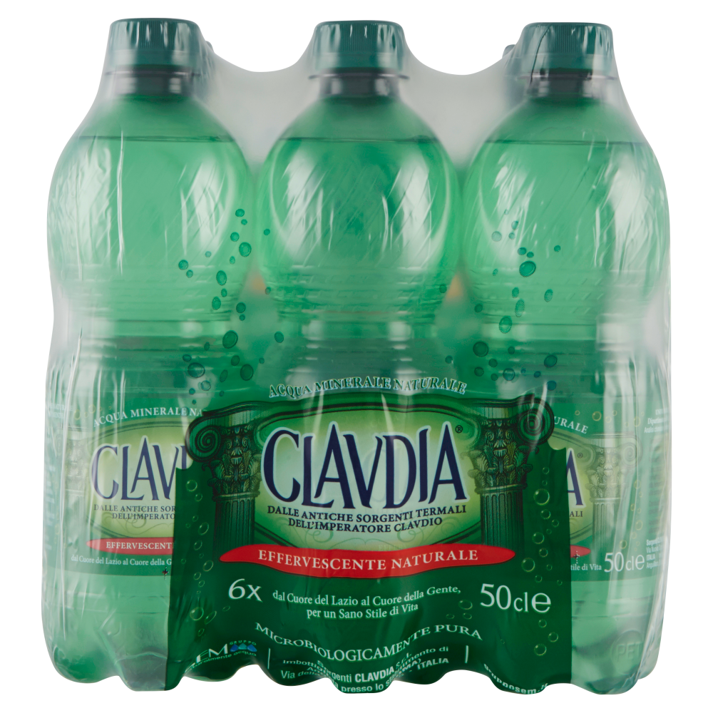 Clavdia Effervescente Naturale 6 x 50 cl