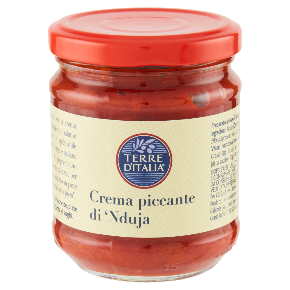 Terre d'Italia Crema piccante di 'Nduja 180 g