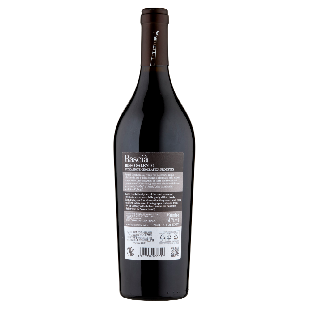 Notte Rossa Bascià Rosso Salento IGP 750 ml