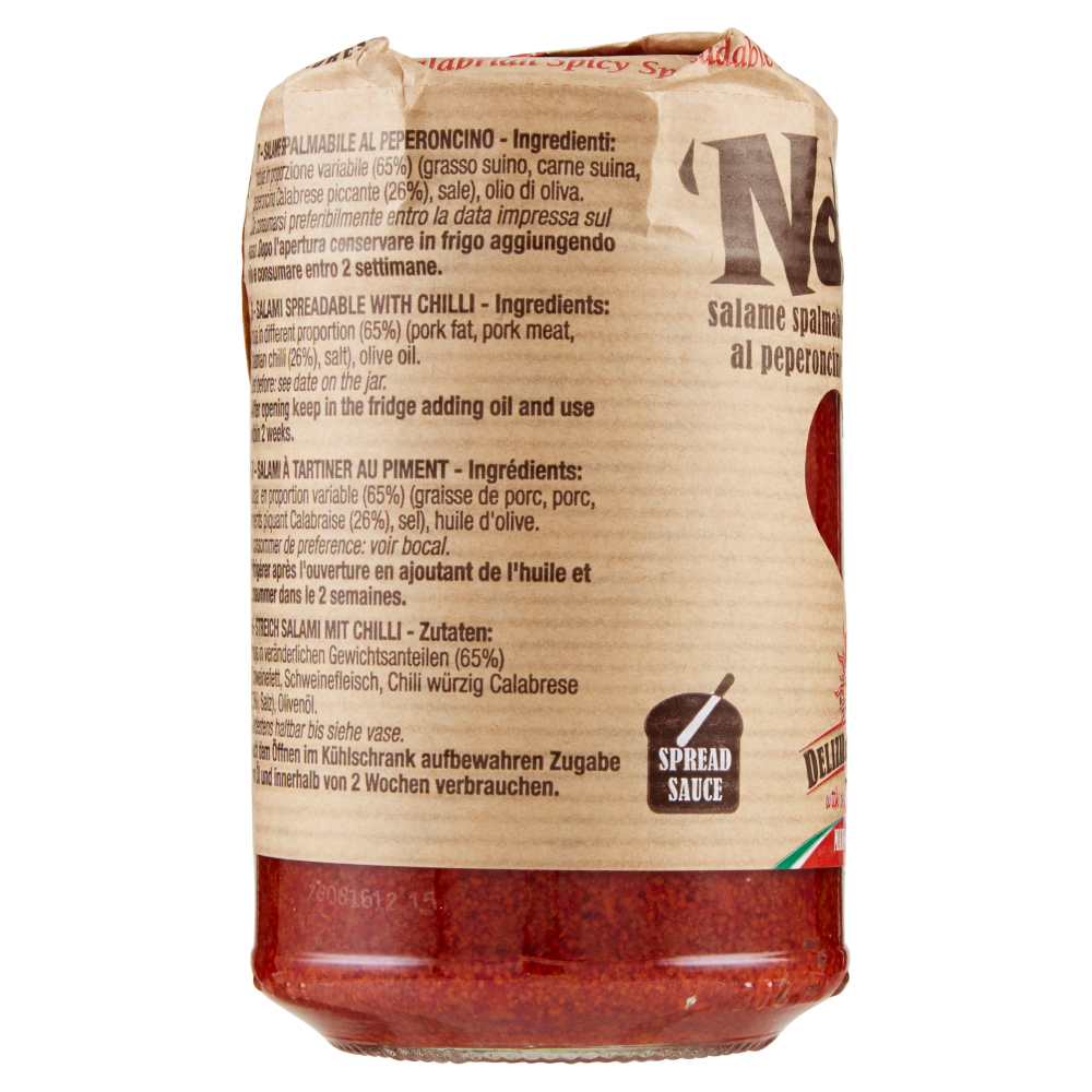 Delizie di Calabria Nduja salame spalmabile al peperoncino 280 g