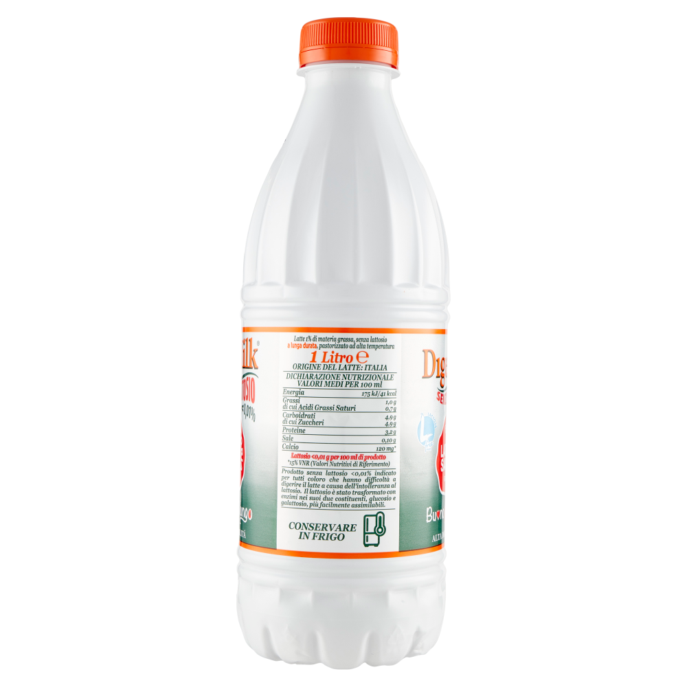 Fattoria Latte Sano DigeMilk Senza Lattosio <0,01% Buono pi&ugrave; a lungo Alta Digeribilit&agrave; 1 L