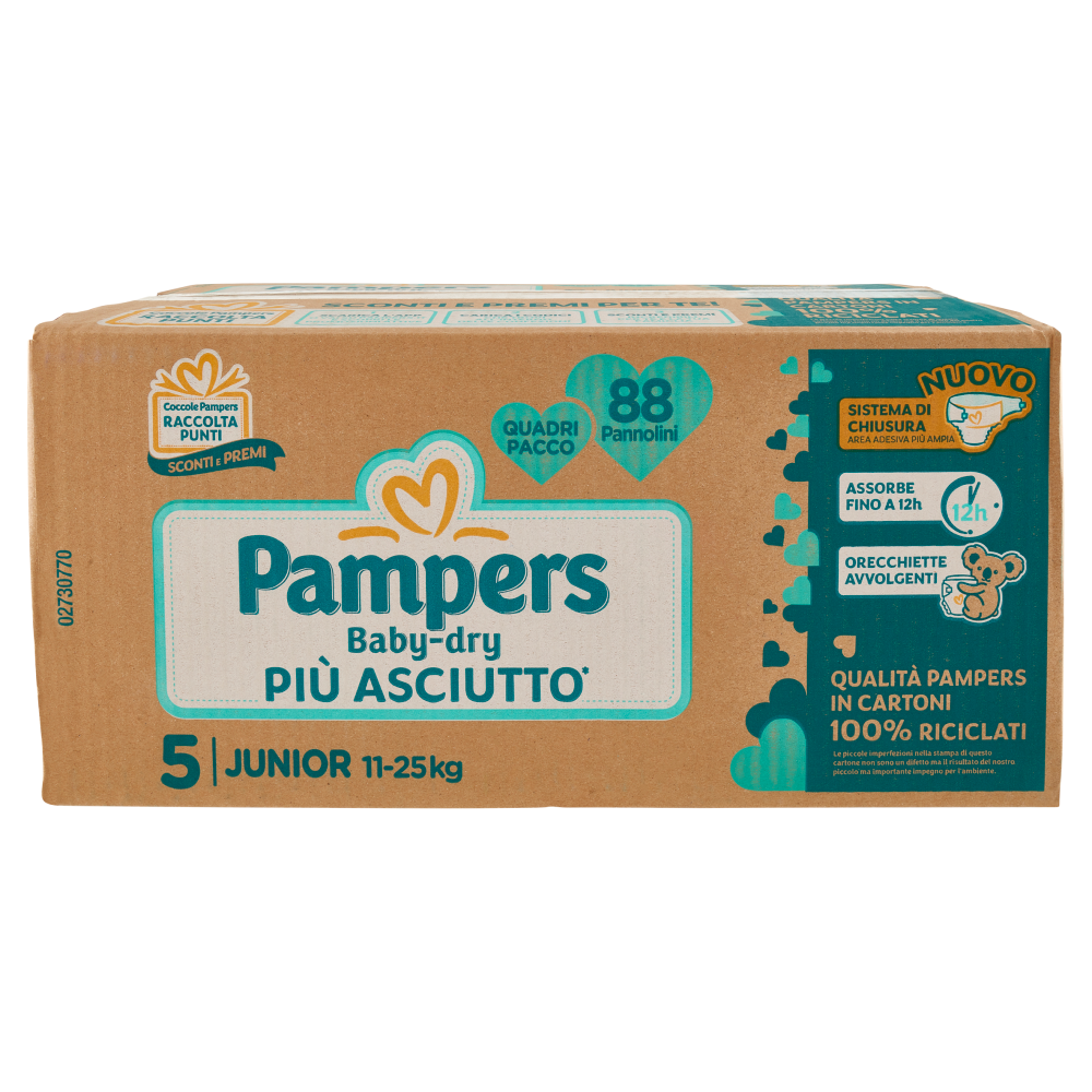 Pampers Babydry Junior 88 pz Carrefour