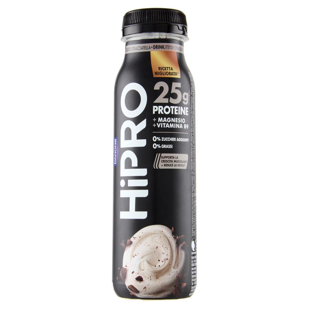 HiPRO Drink Stracciatella,25g Proteine,0% grassi,con Magnesio&Vit B9, senza lattosio, 300g