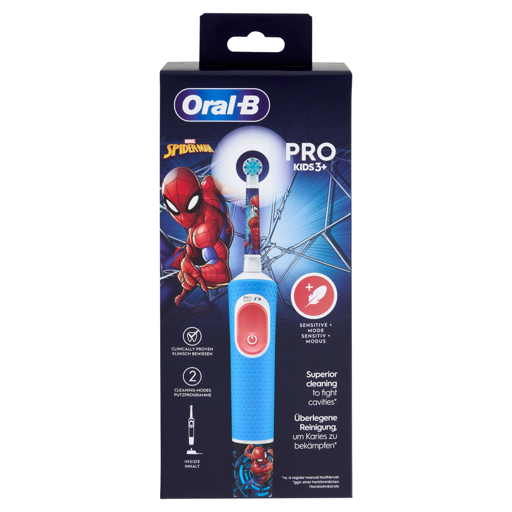 Oral-B Spazzolino Elettrico Ricaricabile Pro Kids 3+ Marvel Spider-Man