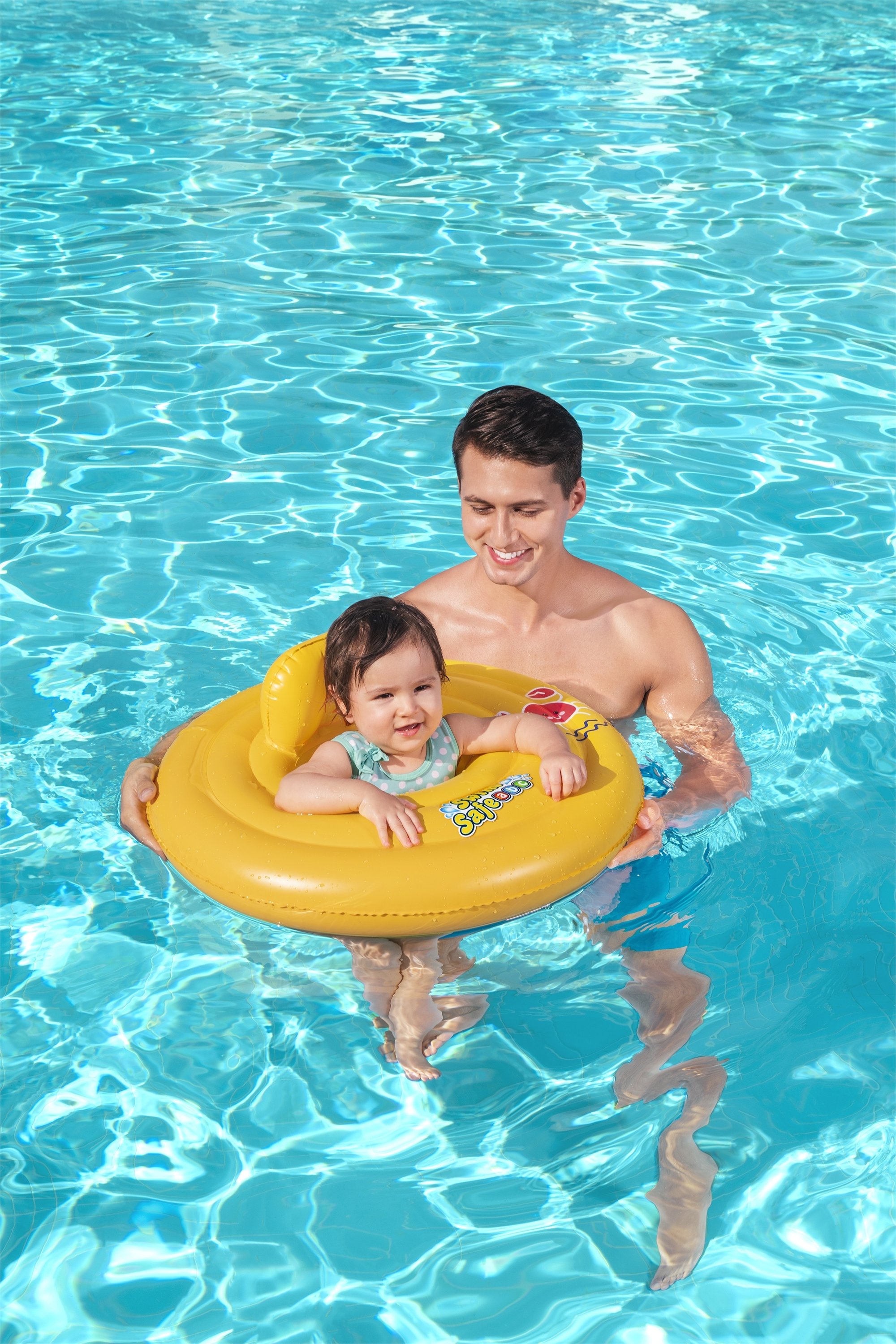 Bestway 32096 / 23 galleggiante per nuoto da bambini Rosso, Giallo Ciambella da nuoto