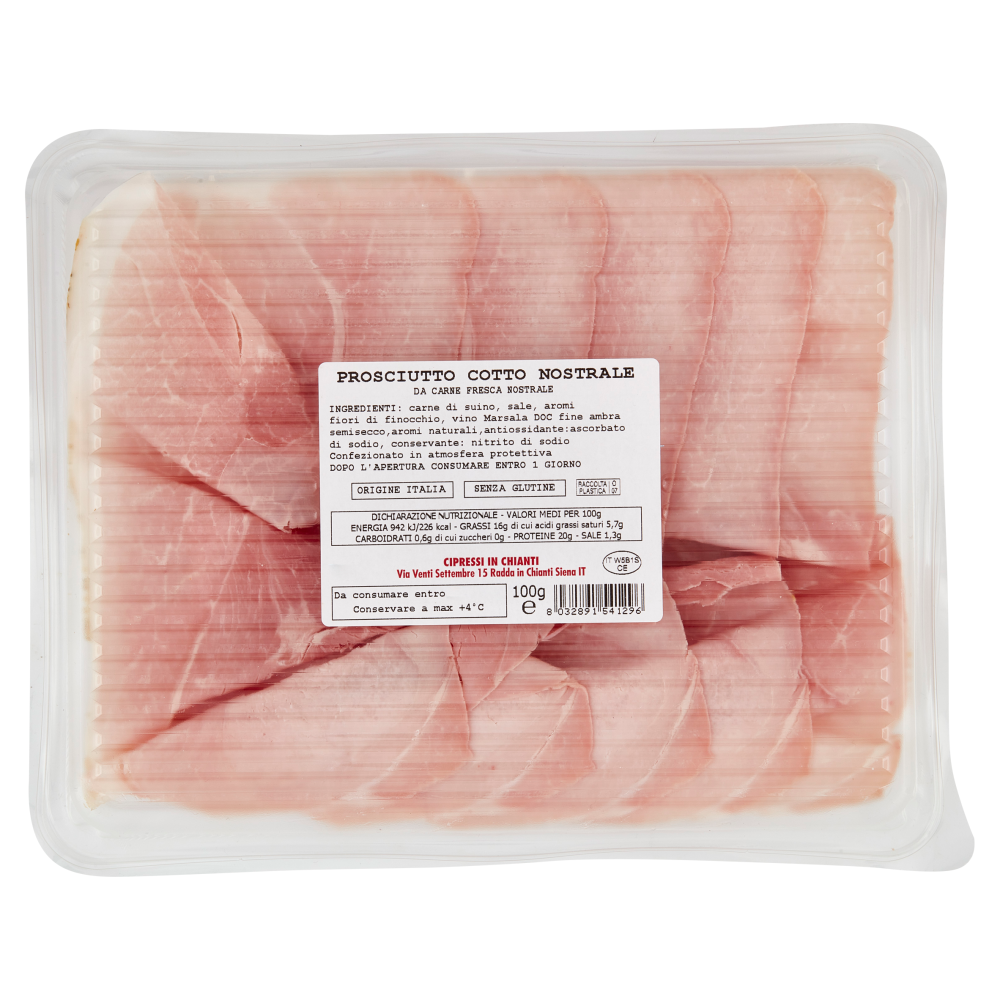 Cipressi in Chianti Prosciutto Cotto nostrale 100 g