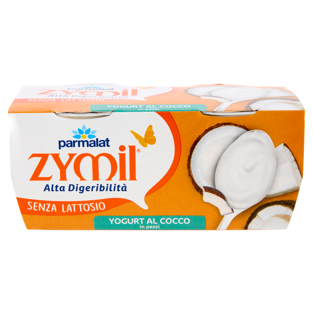 ZYMIL Alta Digeribilit&agrave; Senza Lattosio Yogurt al Cocco in pezzi 2x125g