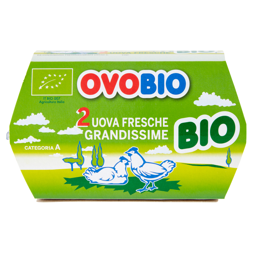 Ovobio 2 Uova Fresche Grandissime Bio
