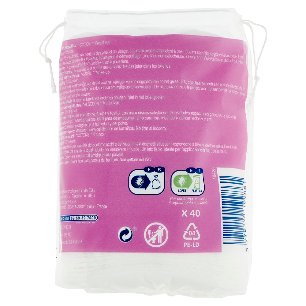 Carrefour Soft Maxi Duo 100% Cotton* 40 pz