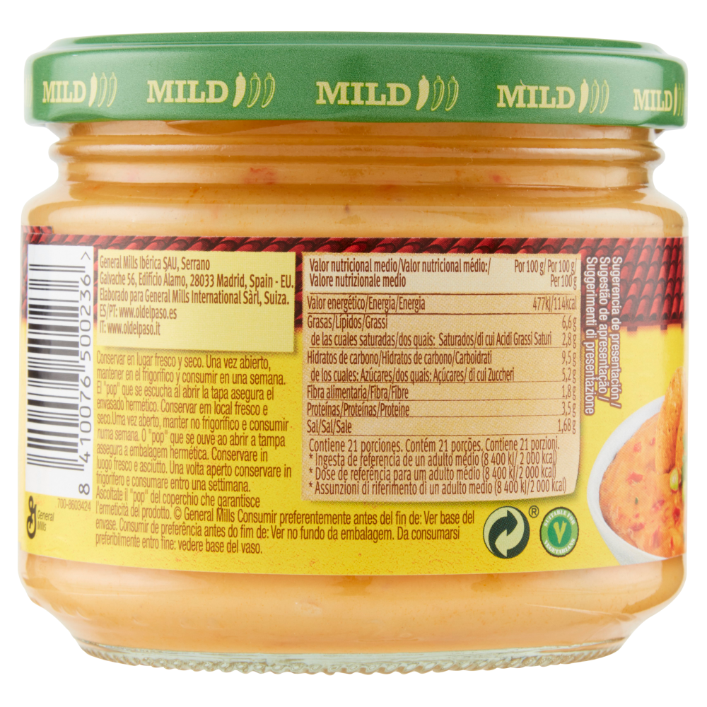 Old El Paso Salsa de Queso Mild 320 g