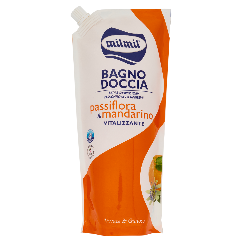 milmil Bagno Doccia passiflora & mandarino Vitalizzante 750 ml