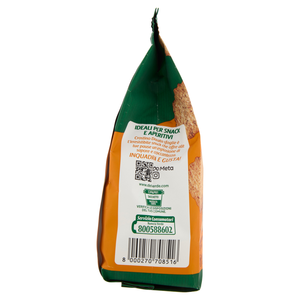 Delverde Crostino dorato Sfoglie Integrali 180 g