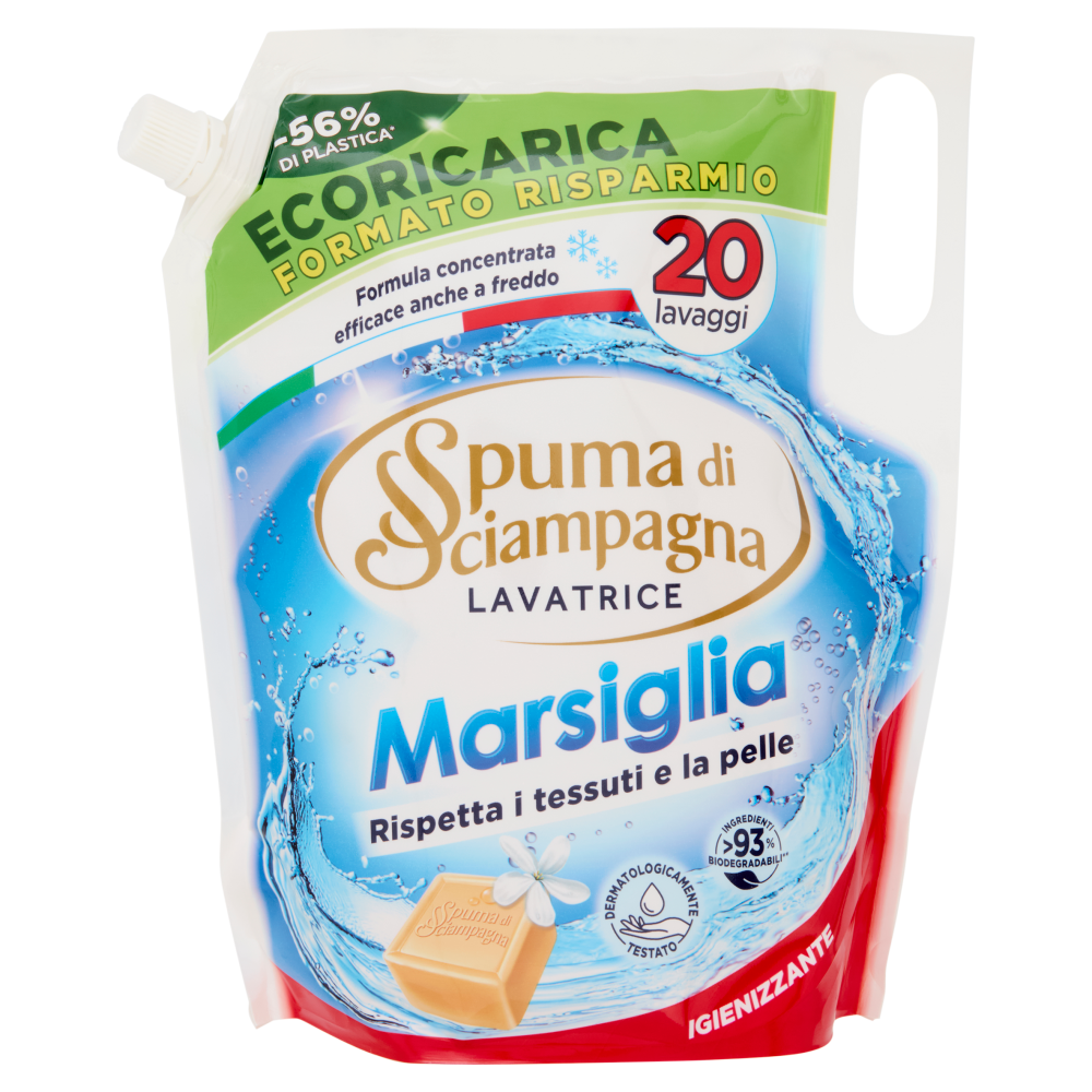 Spuma di Sciampagna Lavatrice Marsiglia Ecoricarica 900 ml