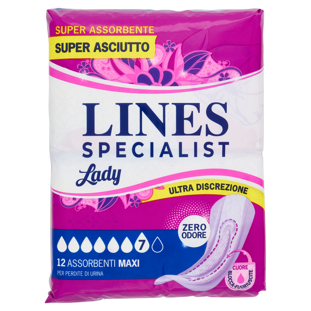 Lines Specialist Lady Assorbenti Maxi 12 pz