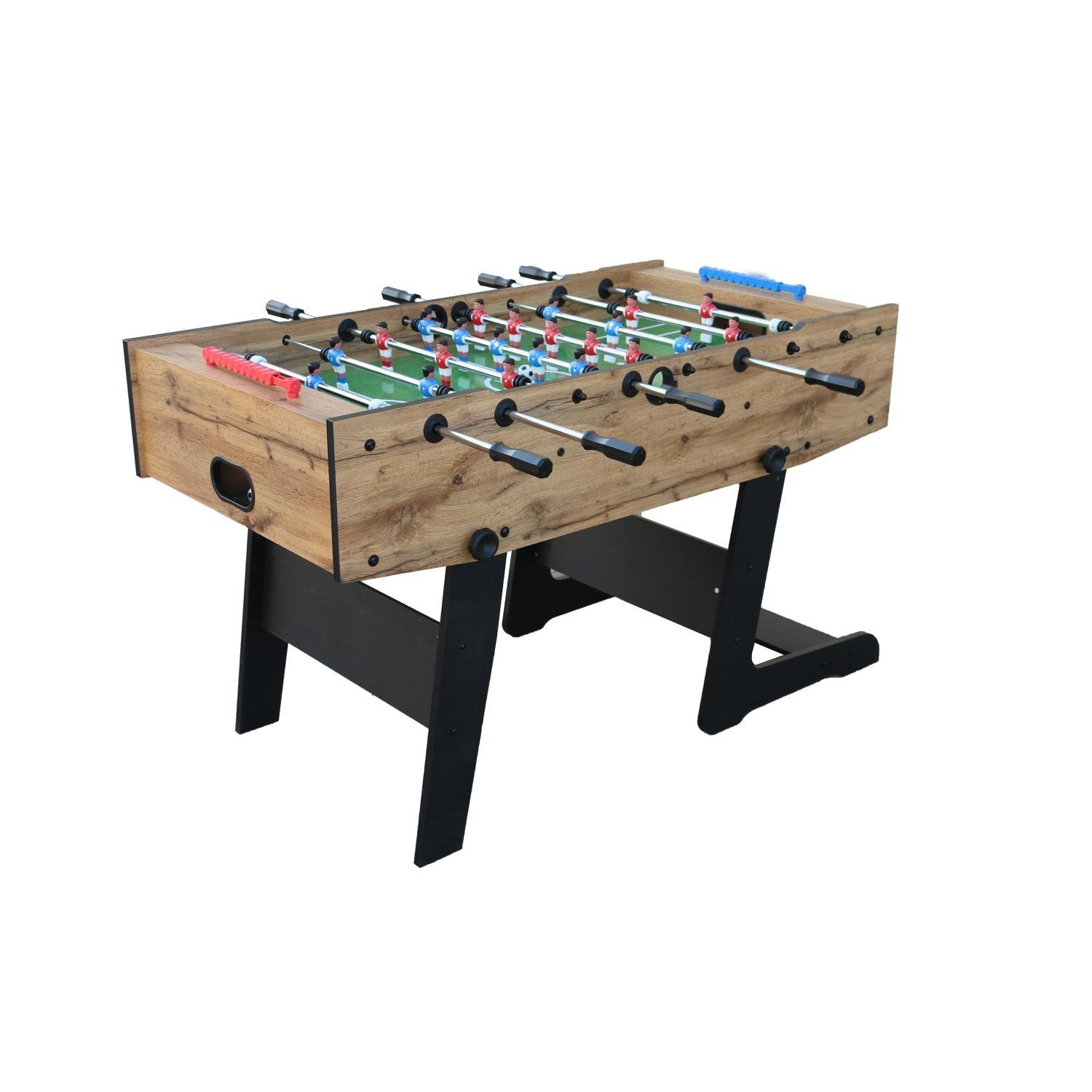 Toplife Calcio Balilla Biliardino Pieghevole - Salvaspazio, Nero Legno