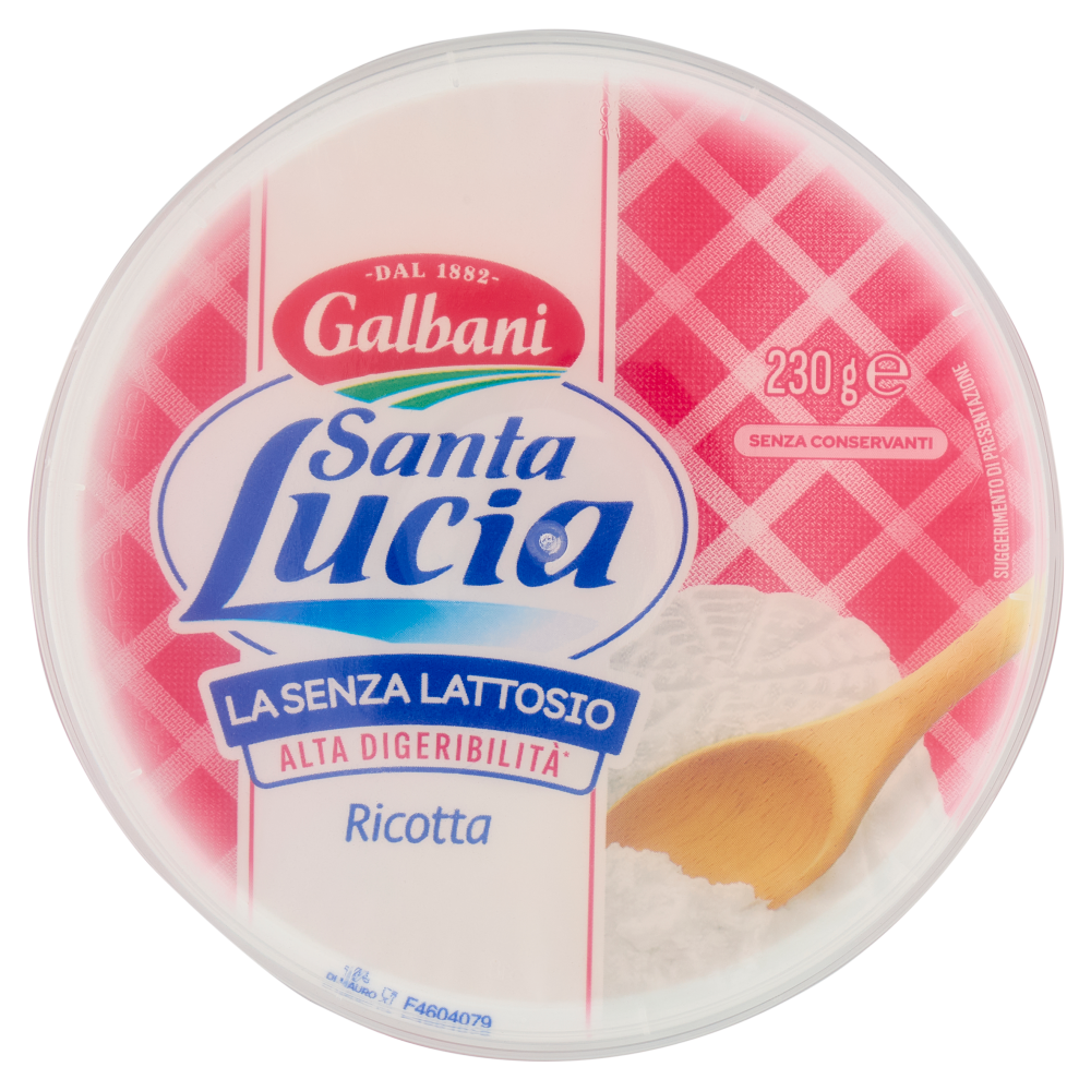 Galbani Santa Lucia la Senza Lattosio Ricotta 230 g