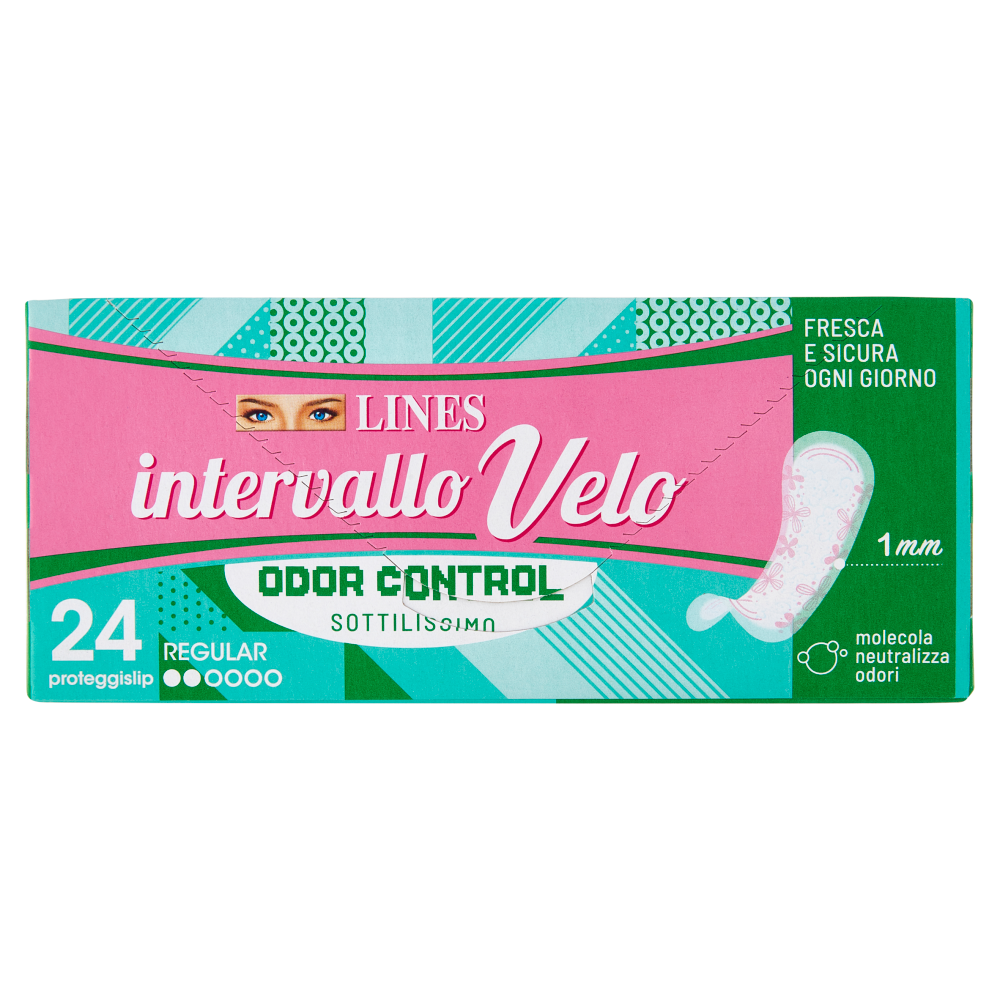 Lines intervallo Velo Odor Control Regular 24 pz