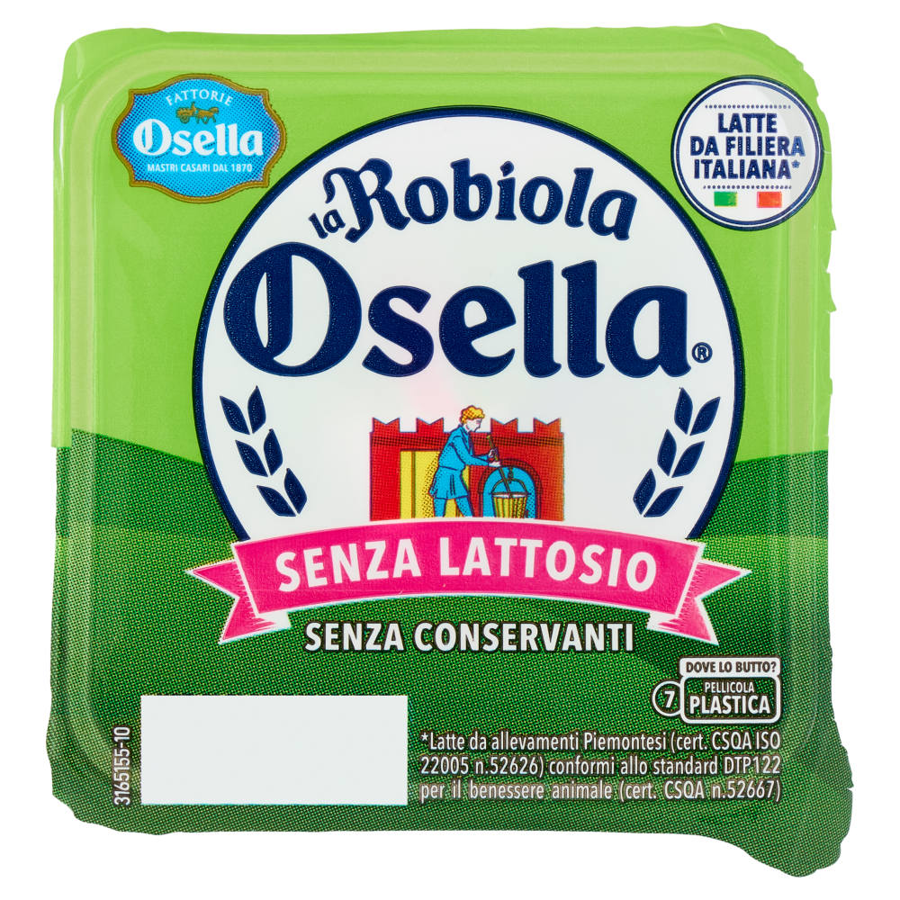 Fattorie Osella Robiola Osella Formaggio Fresco Senza Lattosio 100 g