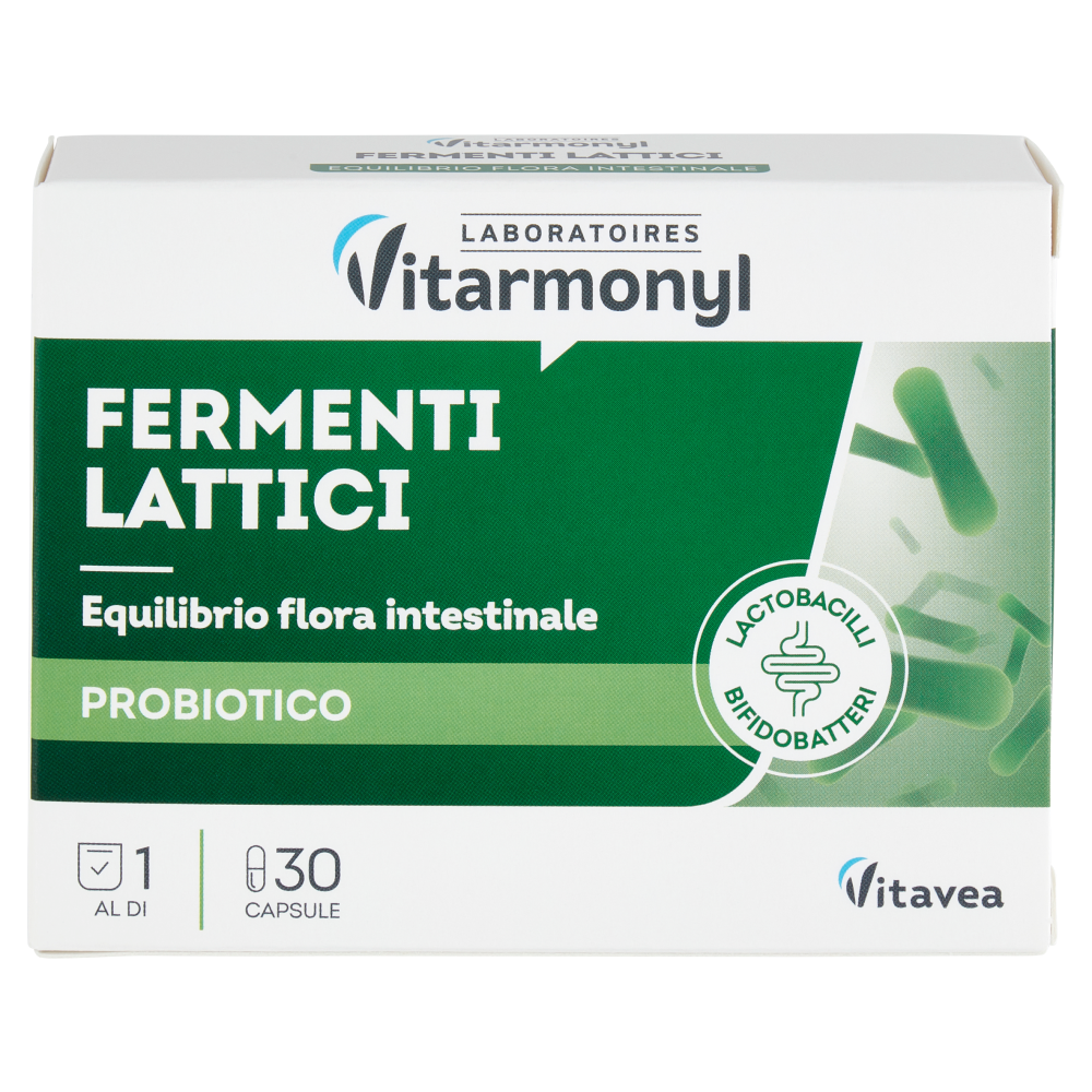 Laboratoires Vitarmonyl Fermenti Lattici Equilibrio flora intestinale 30 Capsule 8,85 g